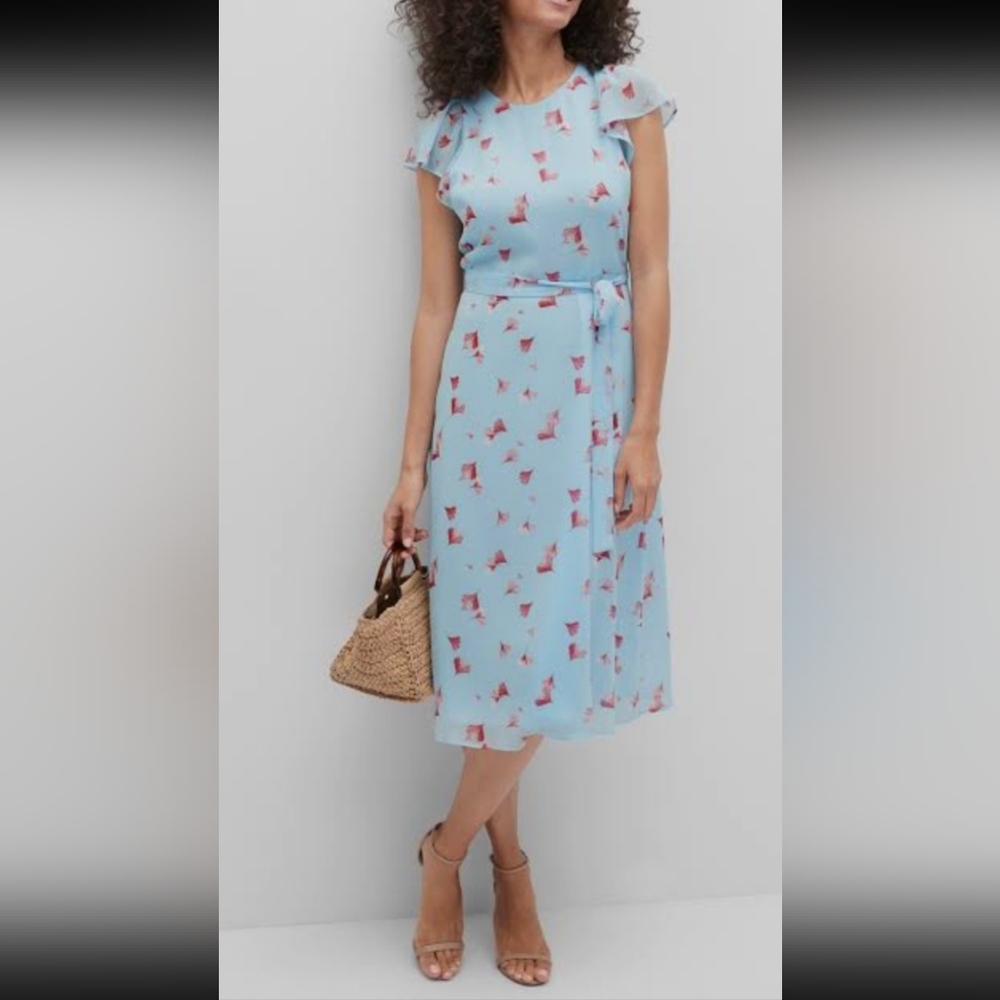 Banana Republic "SS Flutter PR Cool Combo"  Dress Size 12, RN#54023, NWOT